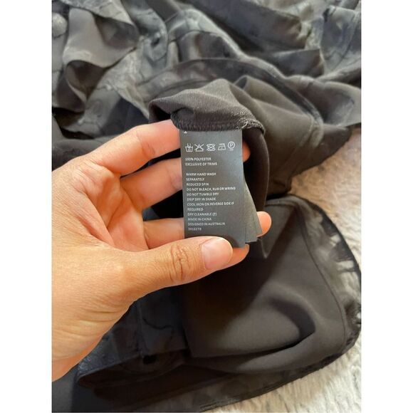 Bardot chiffon off the shoulder blouse size 4 - Picture 7 of 8